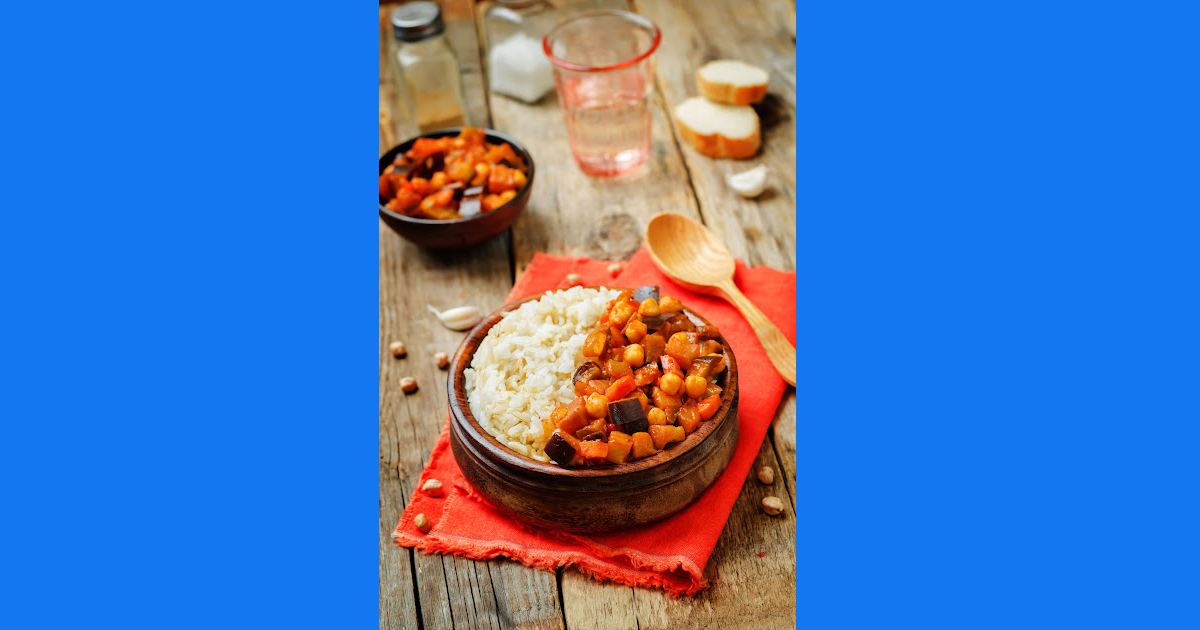 Picture EGGPLANT AND CHICKPEA CURRY: